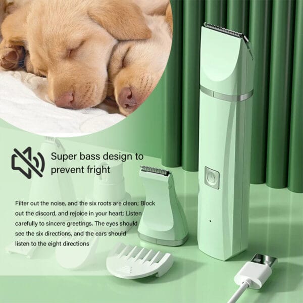 4X Professional Pet Dog Cat Clippers Hair Grooming Cordless Trimmer Shaver Kit - Image 10