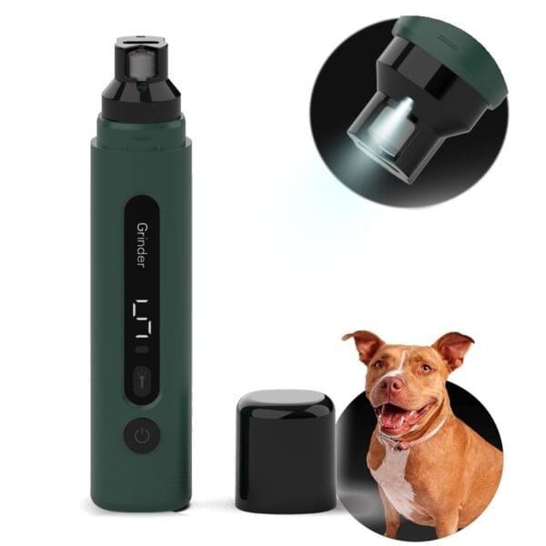 Dog Nail Grinder Electric Pet Nail Trimmers Rechargeable Cat Nail Grinders Super Quiet With 5-Speed Setting For Small Medium Large Dogs Cats Claw Care Pet Products - Image 2